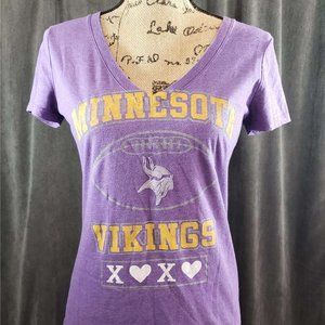 NFL Minnesota Vikings Ladies V Neck T Small